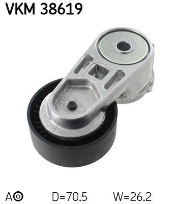 Rolo tensor da correia trapezoidal estriada SKF ref. VKM 38619